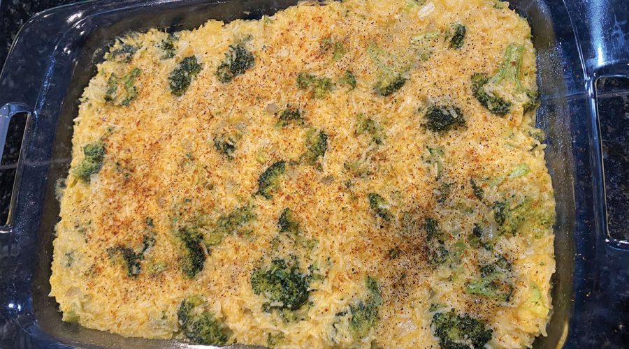 gluten-free dairy-free vegan broccoli rice casserole